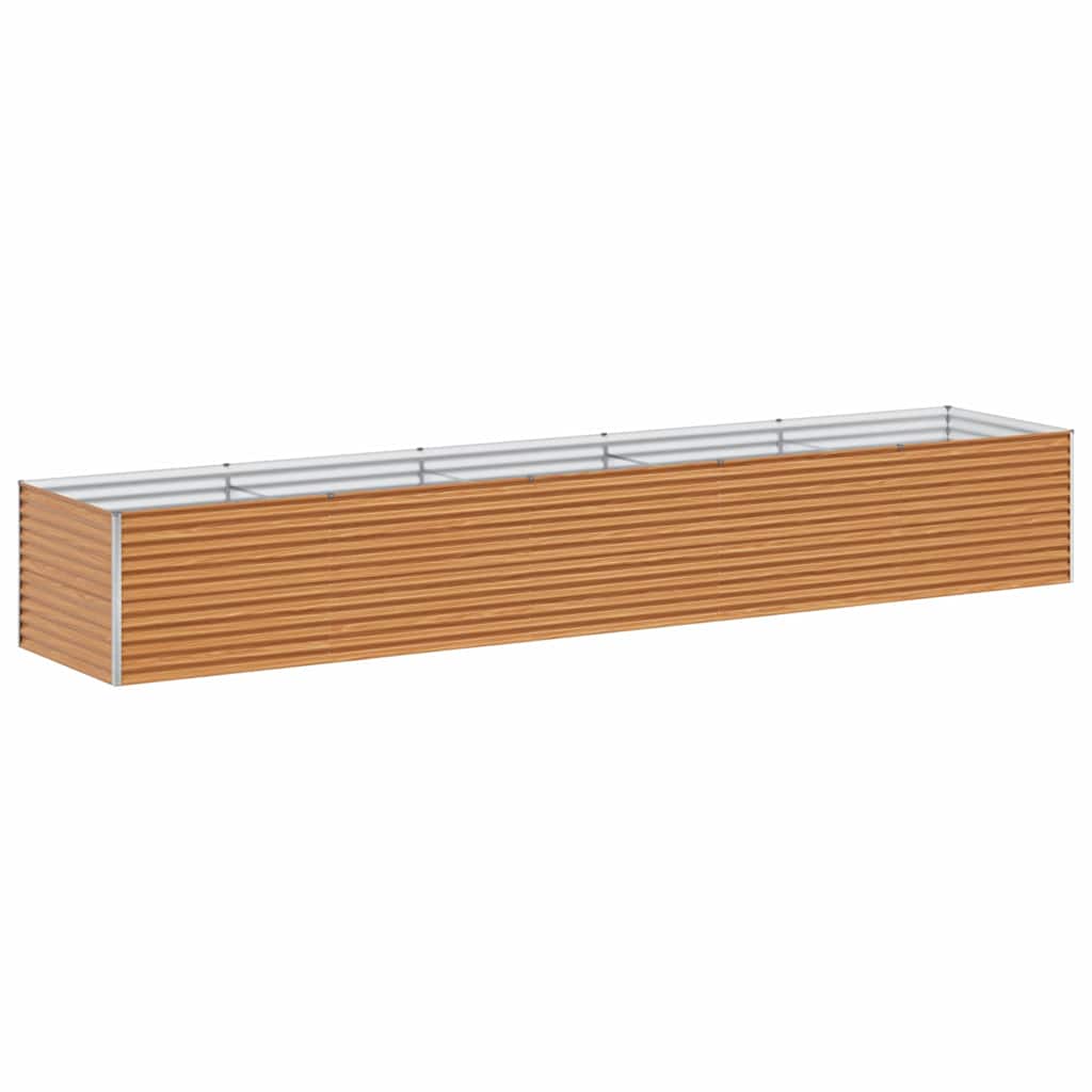 Hochbeet Hellbraun 485 x 100 x 68 cm Verzinkter Stahl
