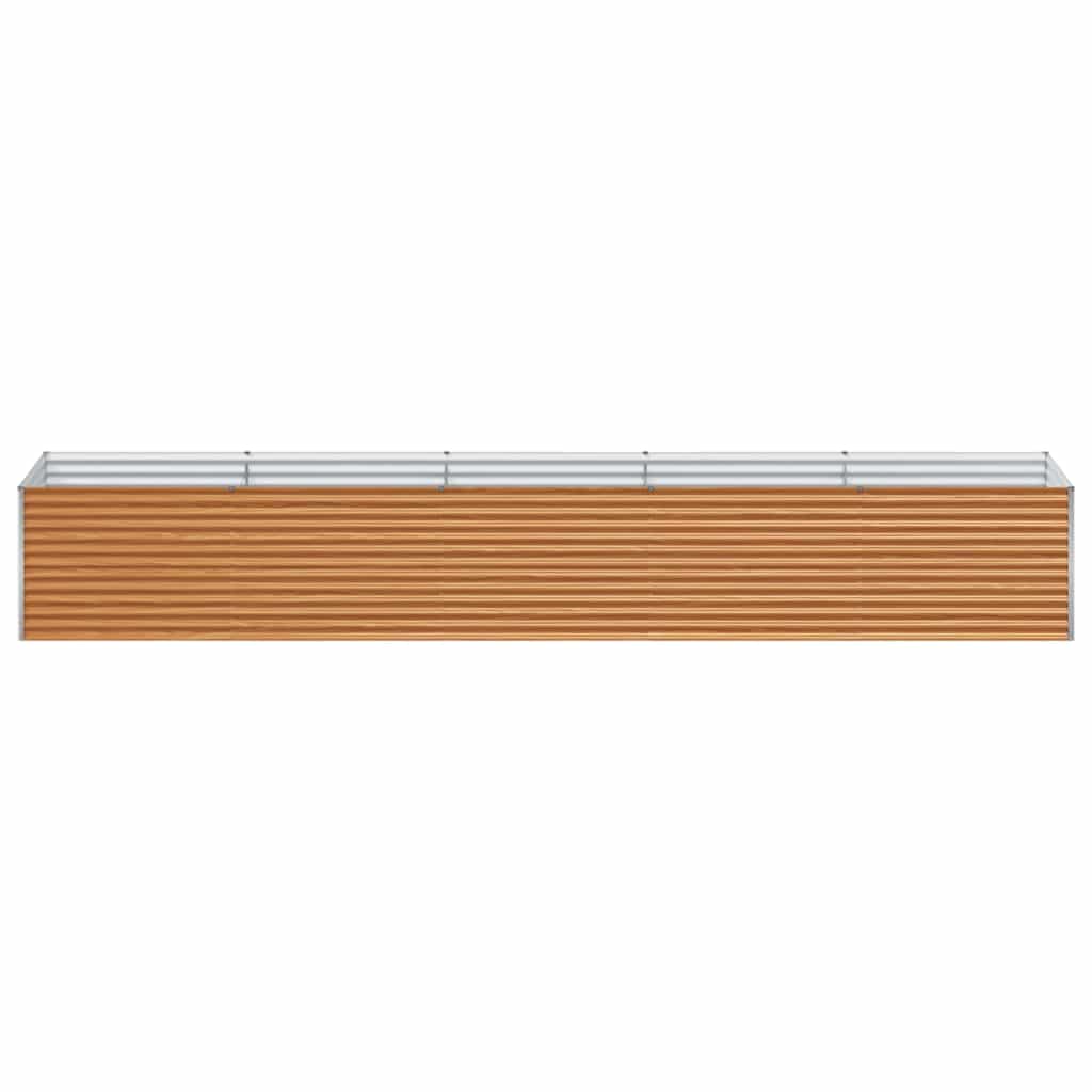 Hochbeet Hellbraun 485 x 100 x 68 cm Verzinkter Stahl