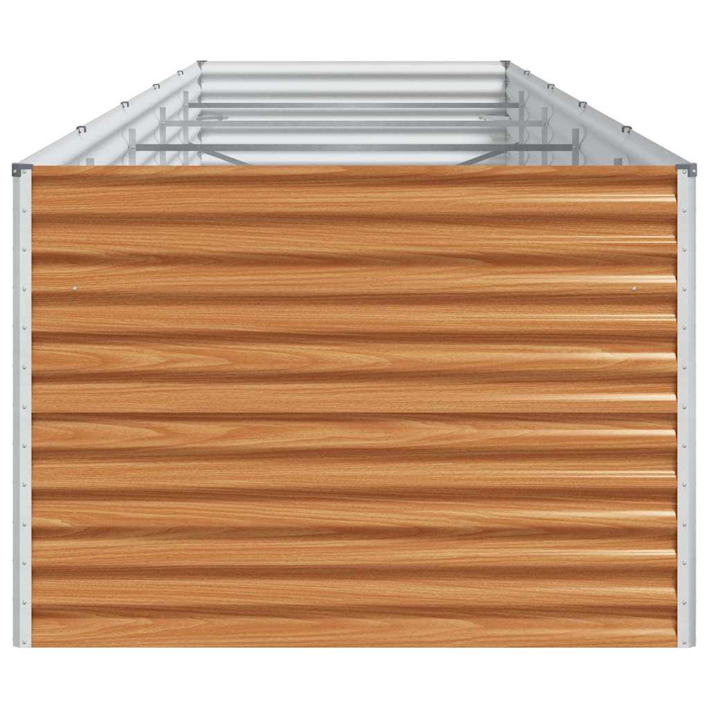Hochbeet Hellbraun 485 x 100 x 68 cm Verzinkter Stahl