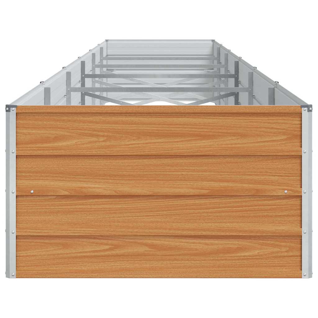 Hochbeet Hellbraun 600 x 80 x 45 cm Verzinkter Stahl