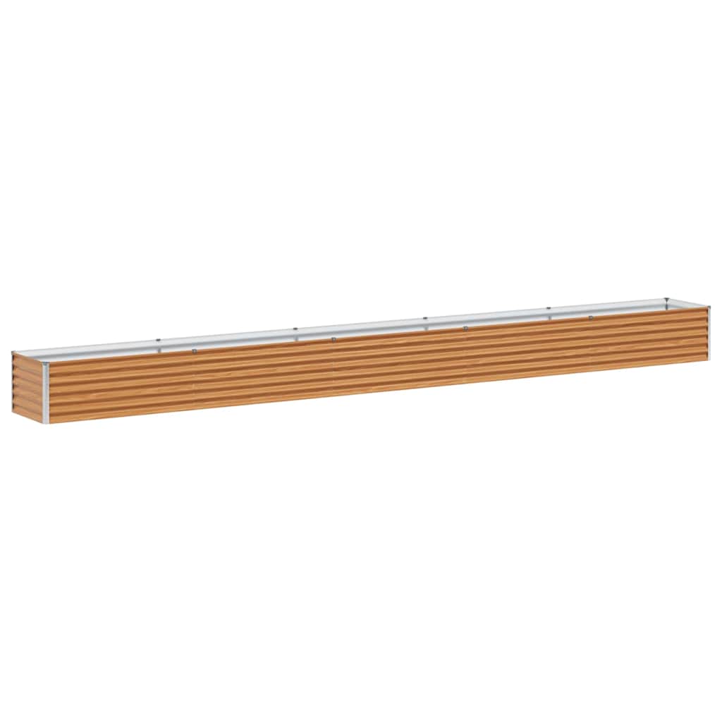 Hochbeet Hellbraun 485 x 50 x 36 cm Verzinkter Stahl
