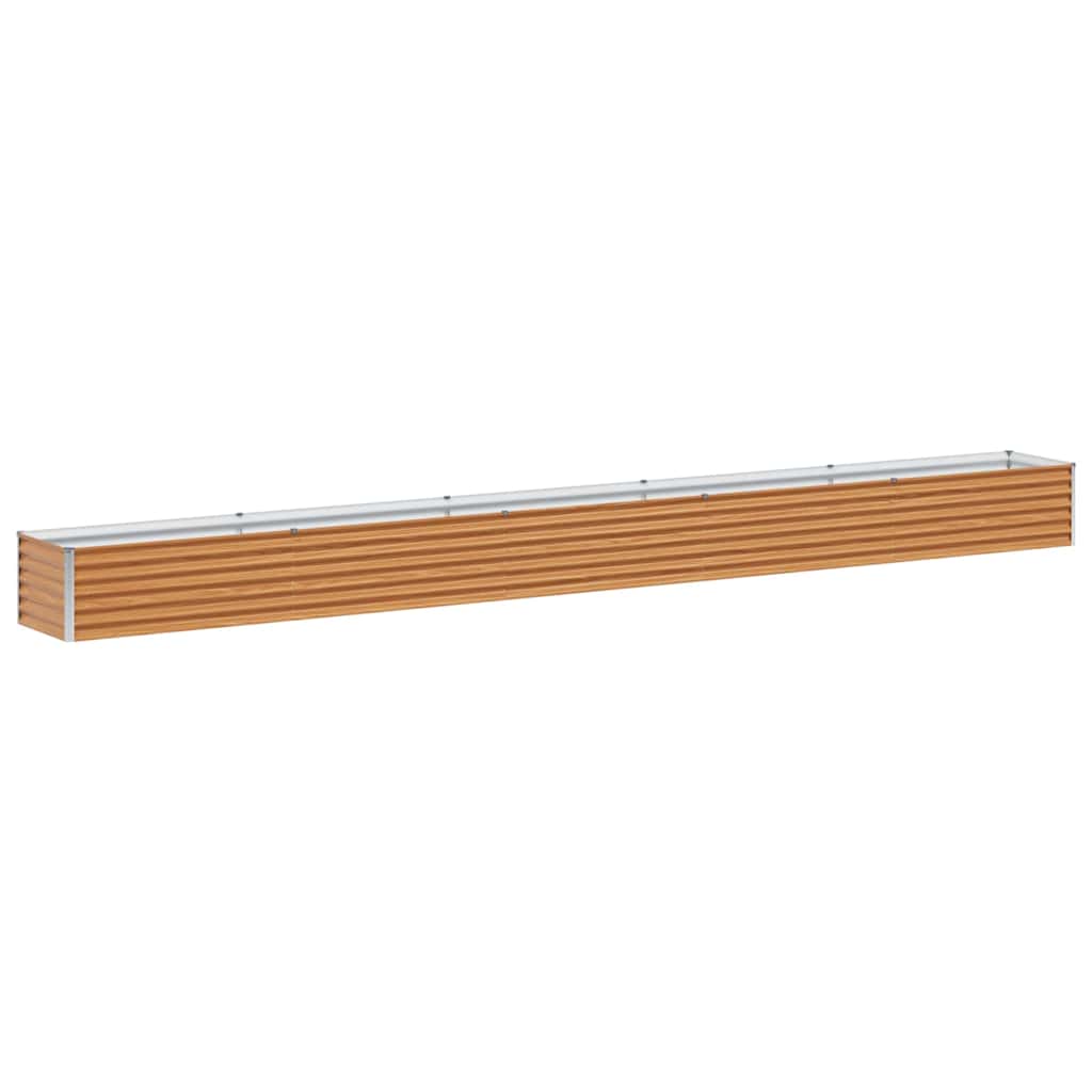 Hochbeet Hellbraun 485 x 50 x 36 cm Verzinkter Stahl