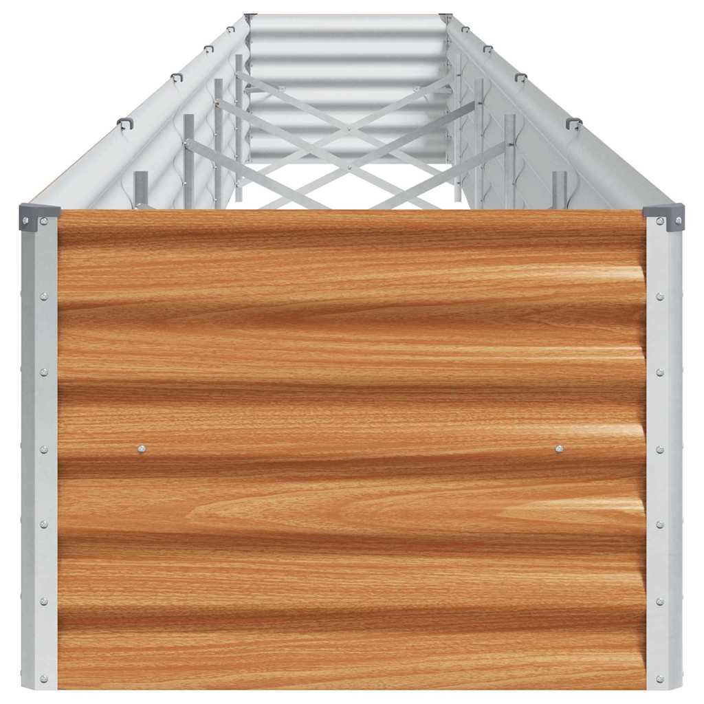 Hochbeet Hellbraun 485 x 50 x 36 cm Verzinkter Stahl