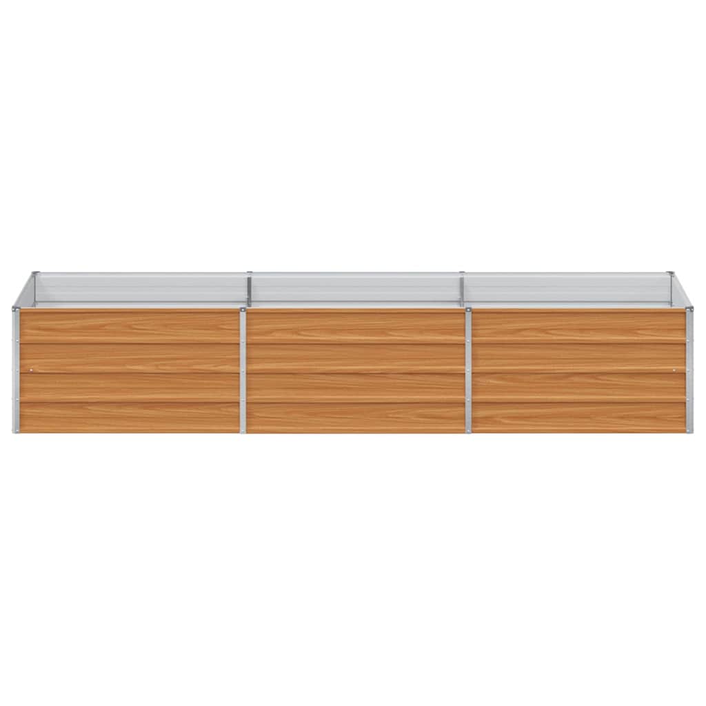Hochbeet Hellbraun 240 x 80 x 45 cm Verzinkter Stahl