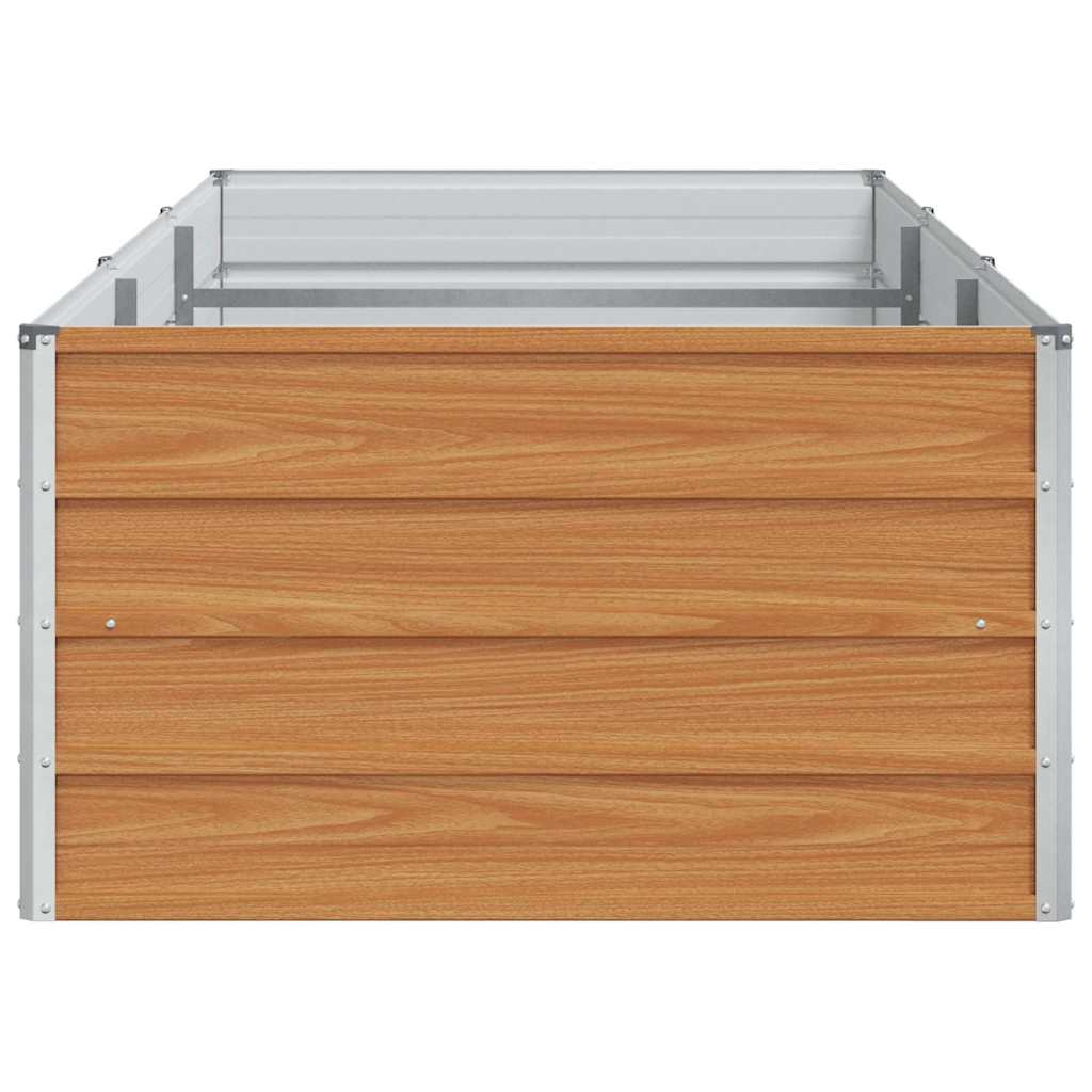 Hochbeet Hellbraun 240 x 80 x 45 cm Verzinkter Stahl