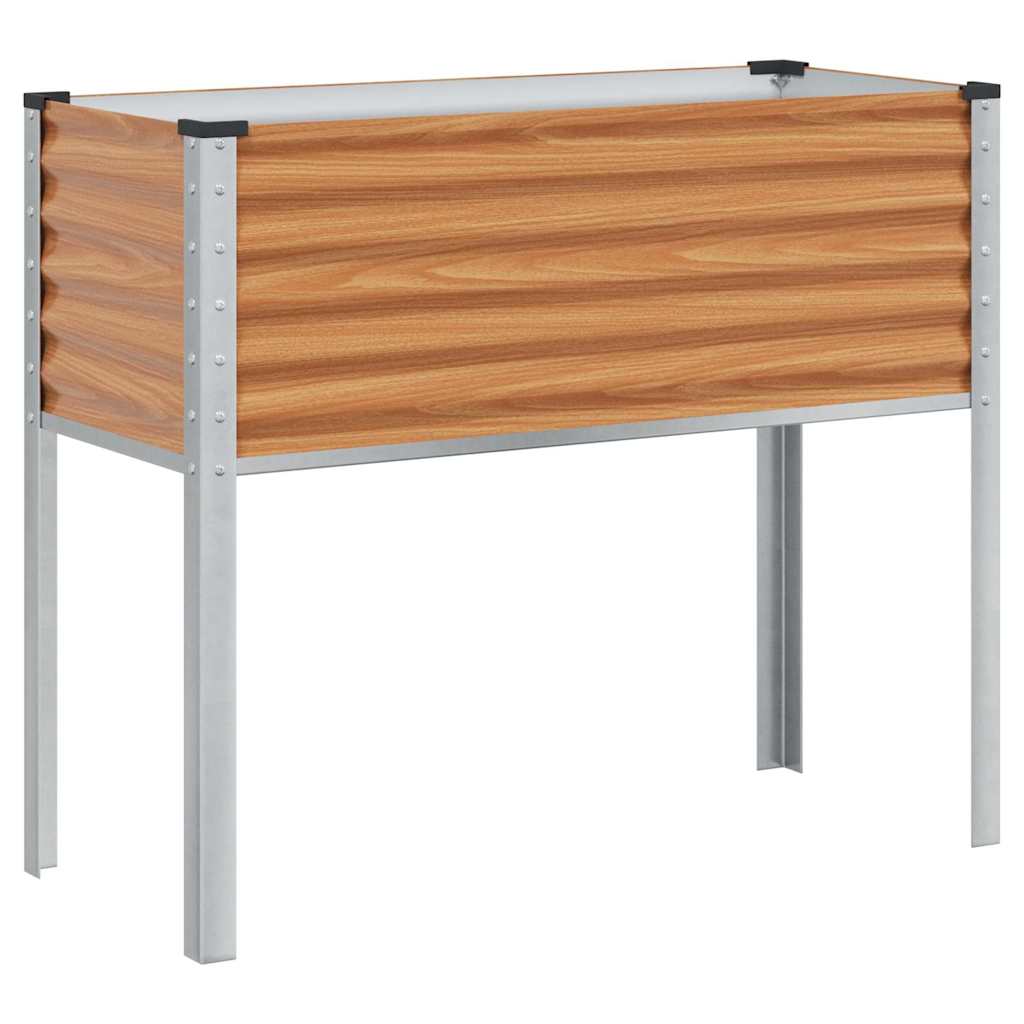 Gartenblumentopf Hellbraun 100 x 45 x 90 cm Verzinkter Stahl