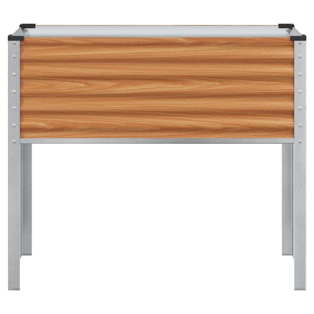 Gartenblumentopf Hellbraun 100 x 45 x 90 cm Verzinkter Stahl