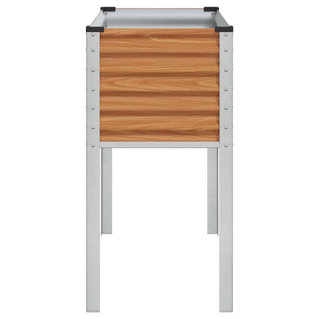 Gartenblumentopf Hellbraun 100 x 45 x 90 cm Verzinkter Stahl