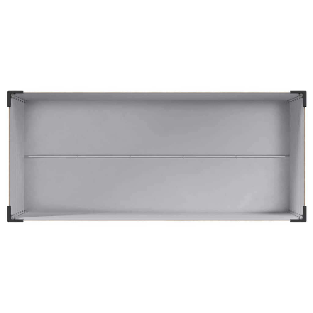Gartenblumentopf Hellbraun 100 x 45 x 90 cm Verzinkter Stahl
