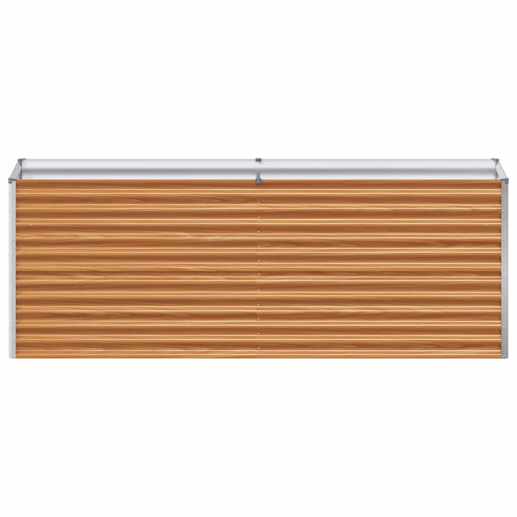 Hochbeet Hellbraun 195 x 50 x 68 cm Verzinkter Stahl