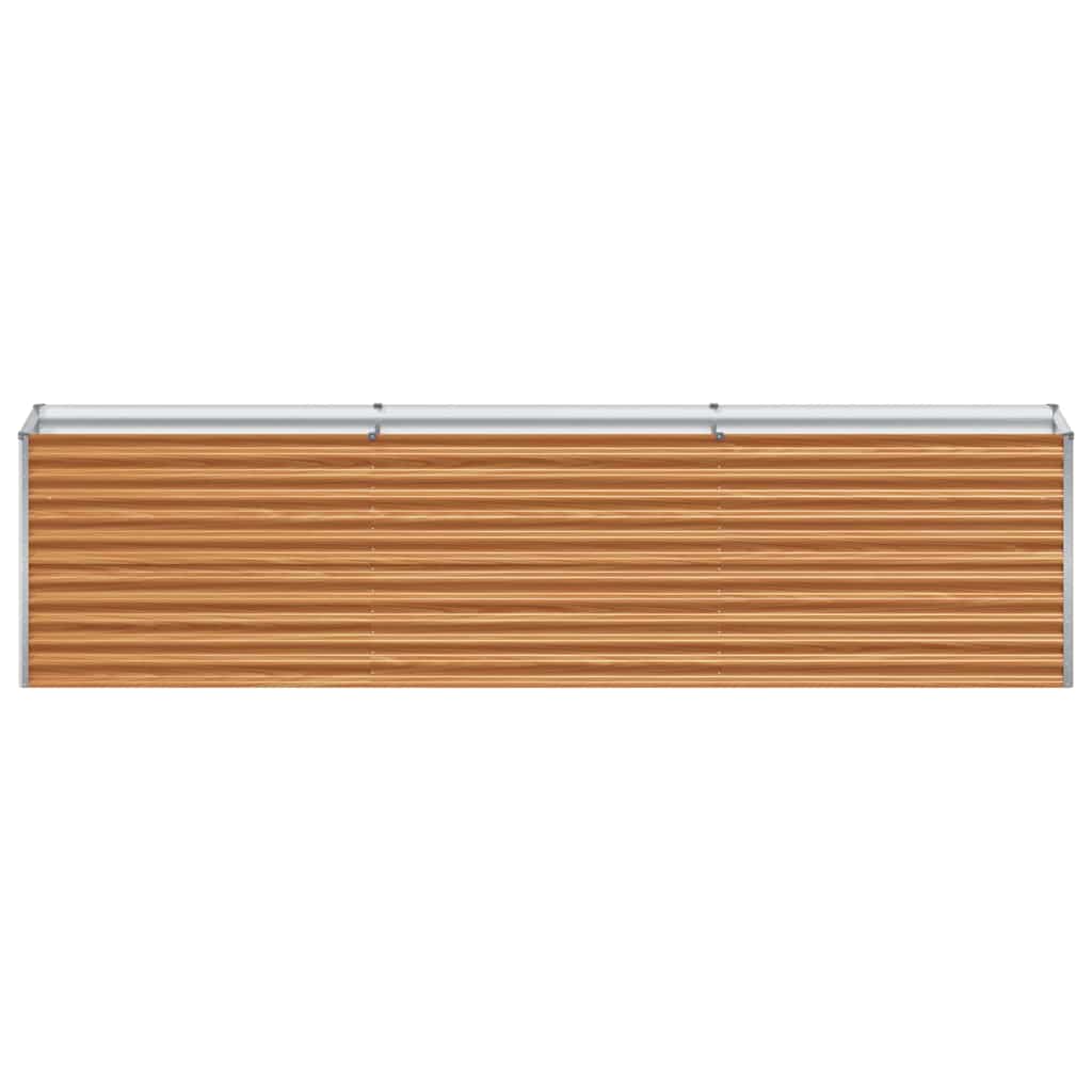 Hochbeet Hellbraun 290 x 50 x 68 cm Verzinkter Stahl