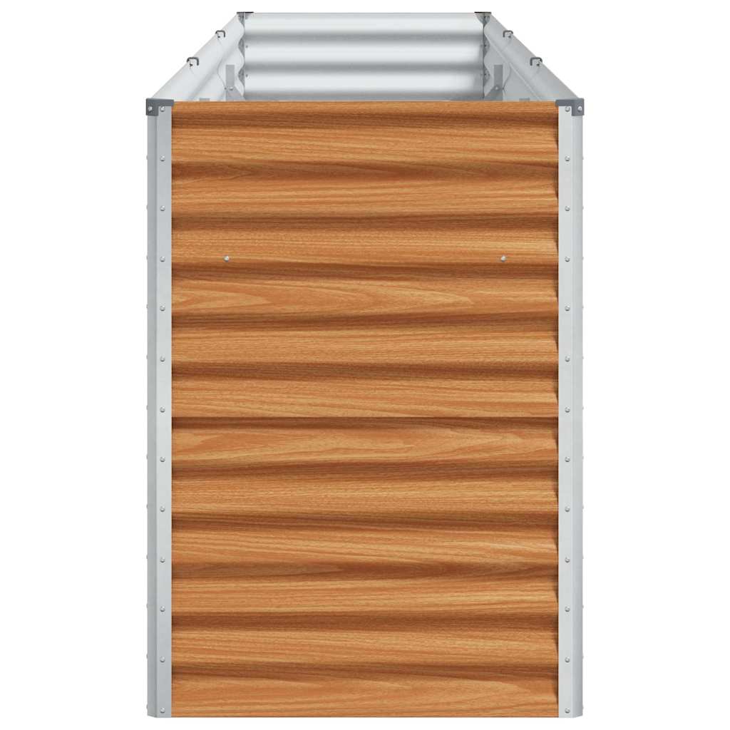 Hochbeet Hellbraun 290 x 50 x 68 cm Verzinkter Stahl