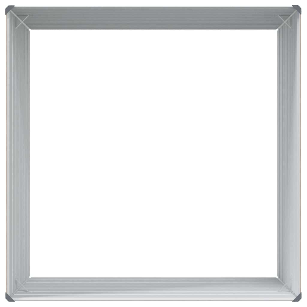 Hochbeet Hellbraun 100 x 100 x 77 cm Verzinkter Stahl