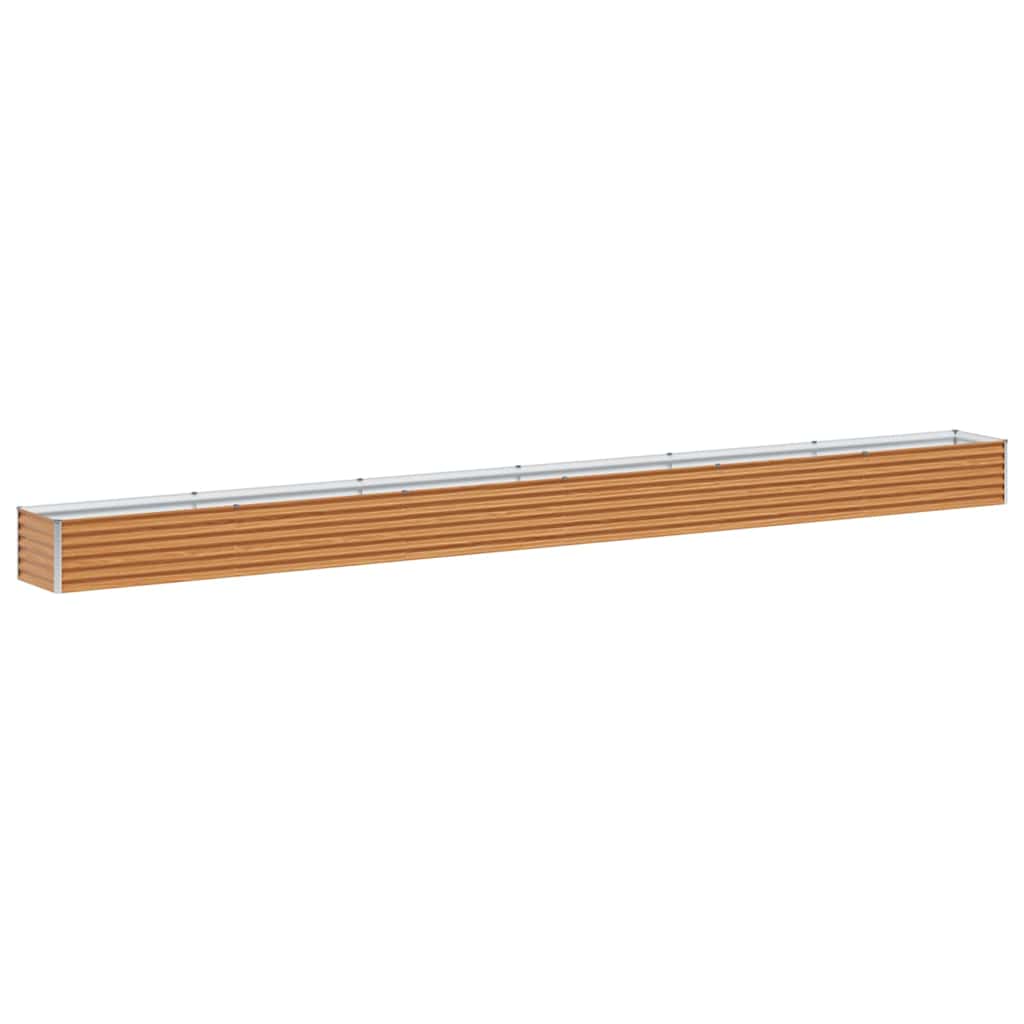 Hochbeet Hellbraun 582 x 50 x 36 cm Verzinkter Stahl