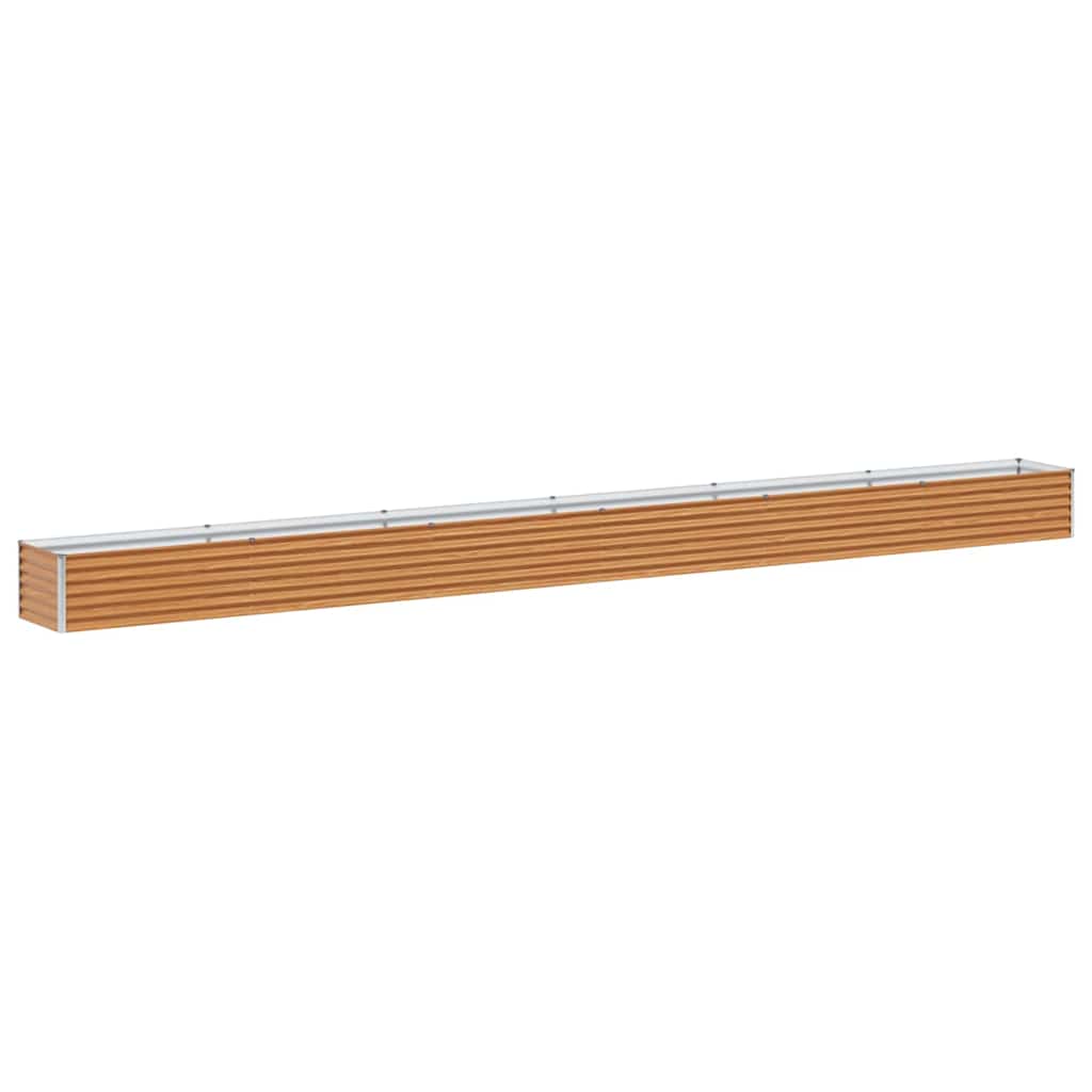 Hochbeet Hellbraun 582 x 50 x 36 cm Verzinkter Stahl