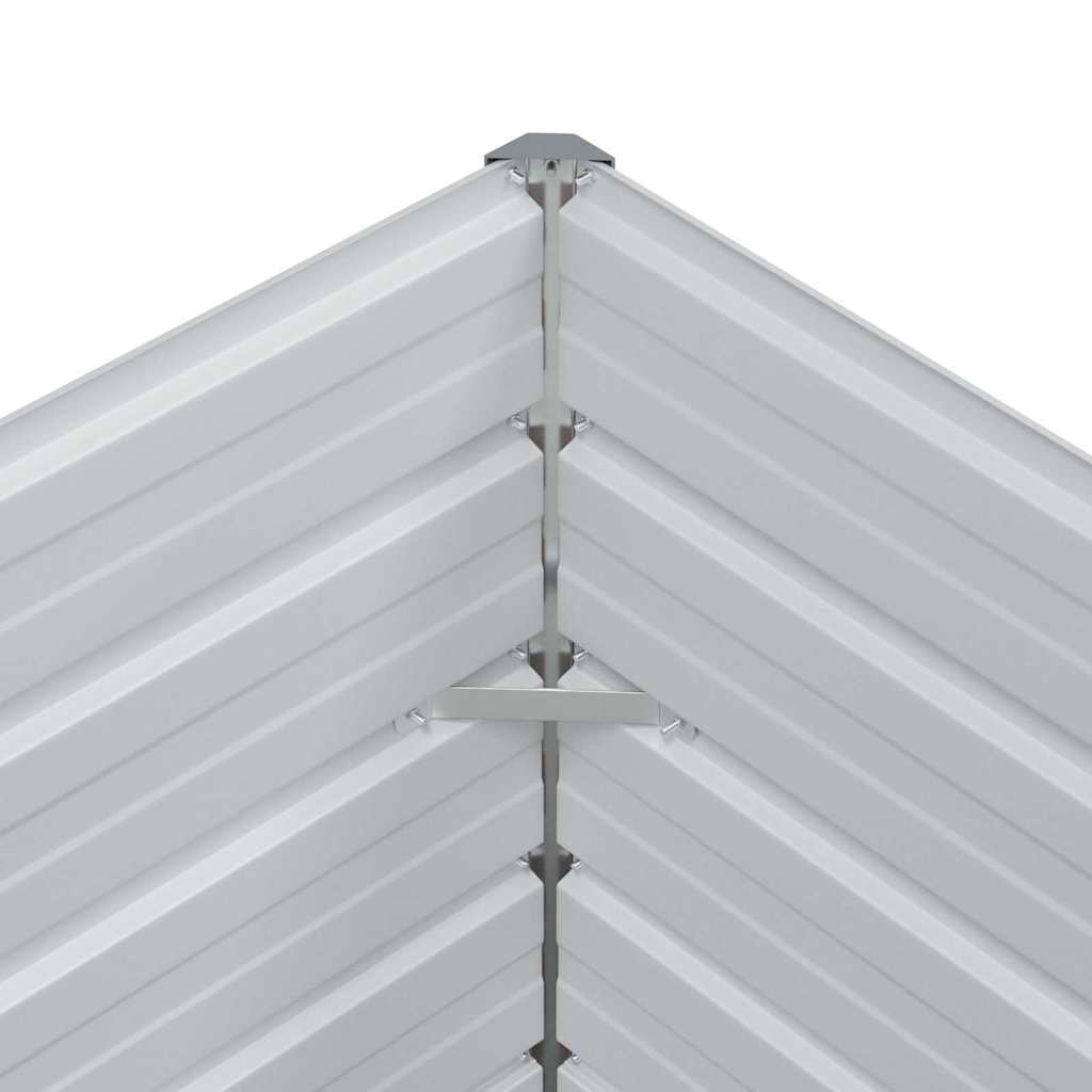 Hochbeet Hellbraun 320 x 80 x 77 cm Verzinkter Stahl