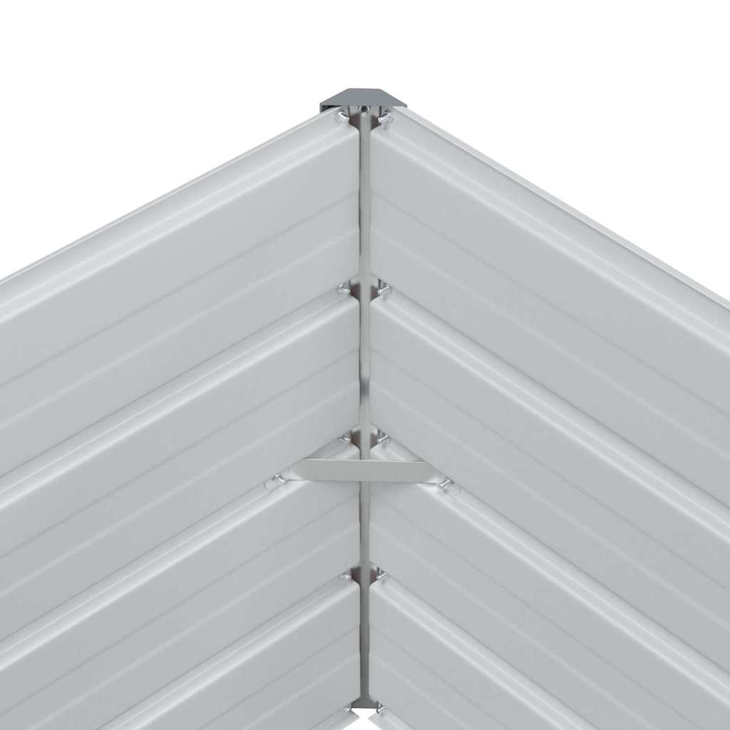 Hochbeet Hellbraun 400 x 80 x 45 cm Verzinkter Stahl