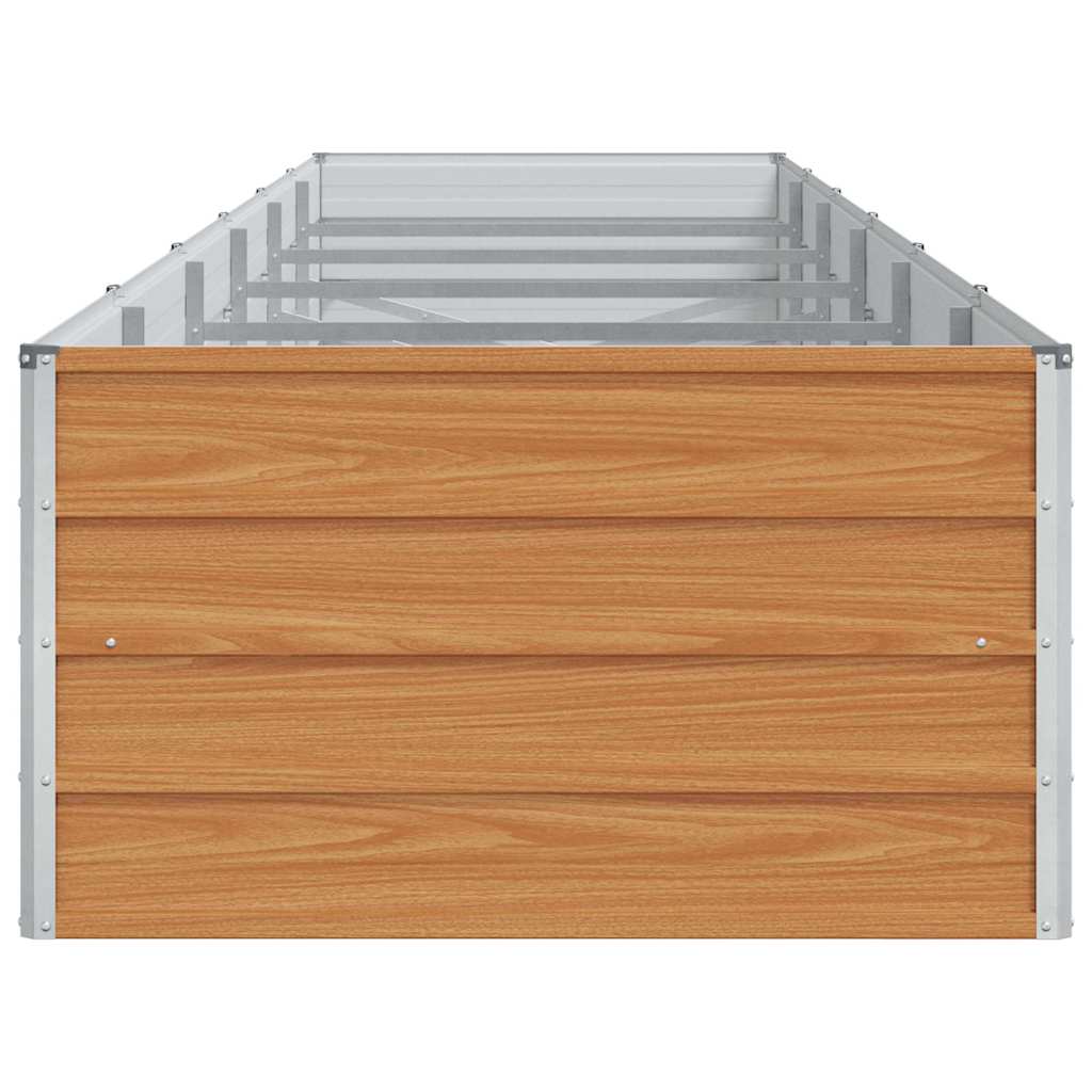 Hochbeet Hellbraun 480 x 80 x 45 cm Verzinkter Stahl