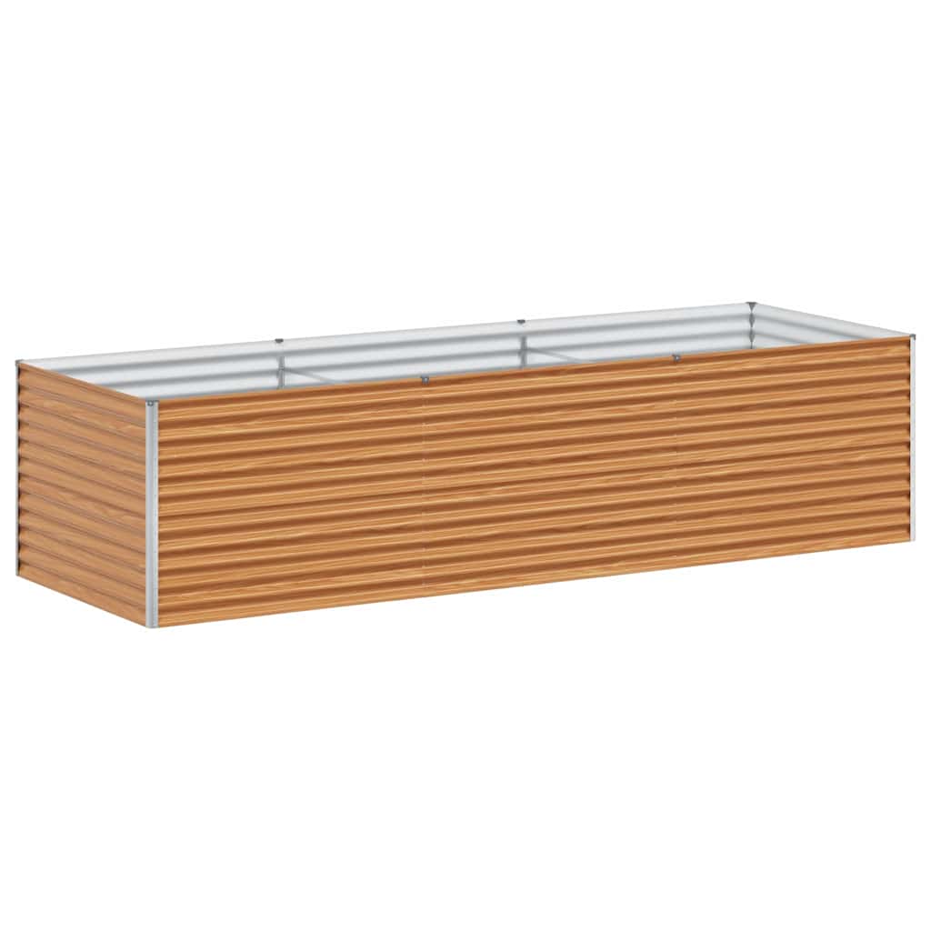 Hochbeet Hellbraun 290 x 100 x 68 cm Verzinkter Stahl