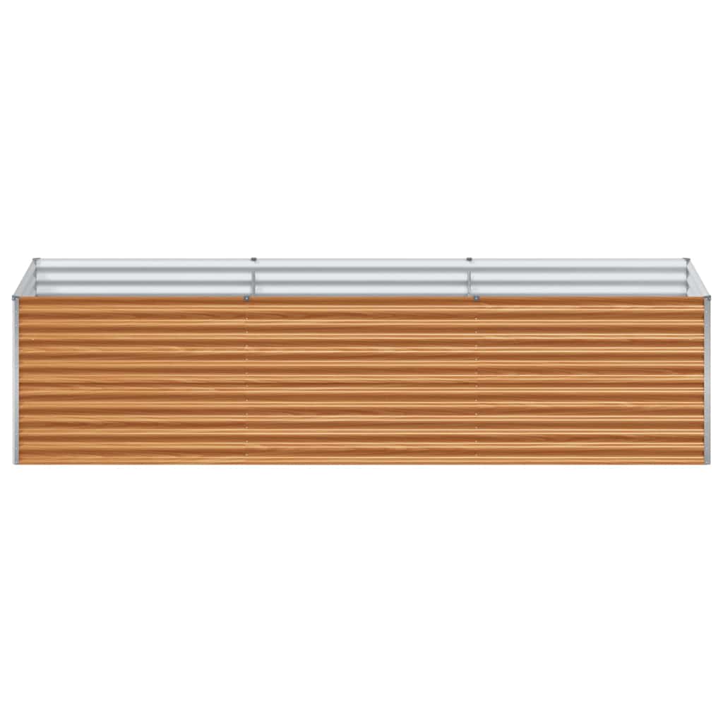Hochbeet Hellbraun 290 x 100 x 68 cm Verzinkter Stahl