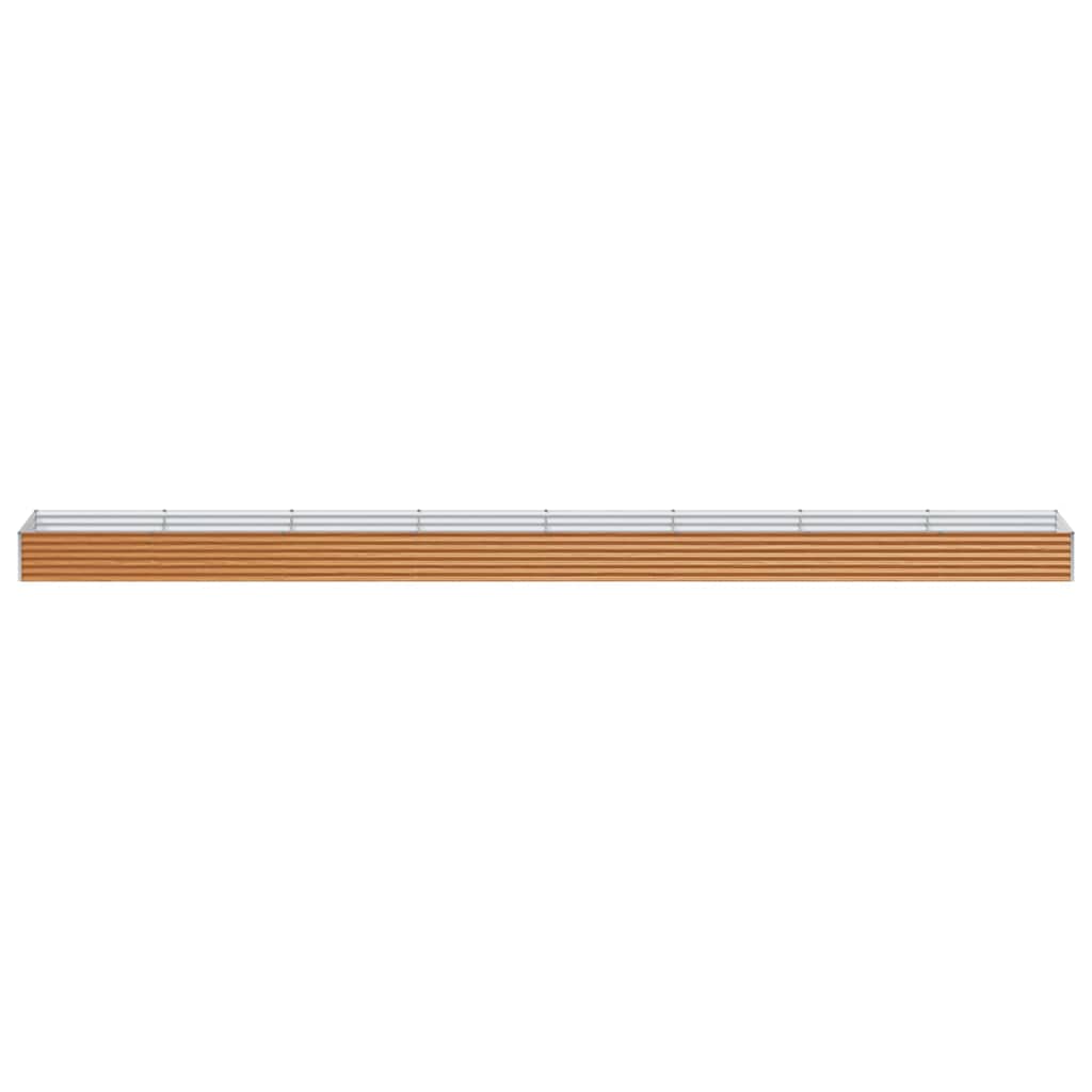 Hochbeet Hellbraun 775 x 100 x 36 cm Verzinkter Stahl