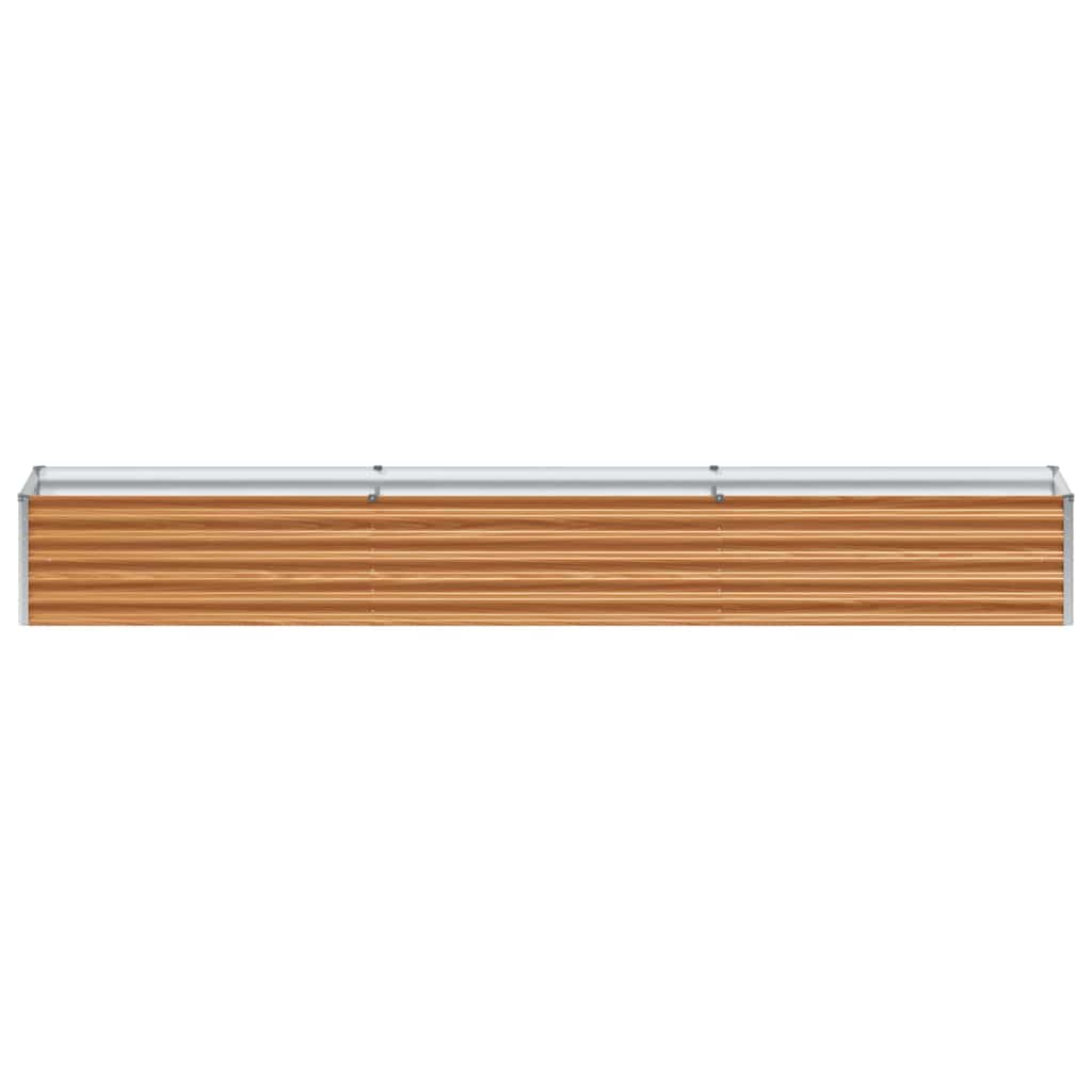 Hochbeet Hellbraun 290 x 50 x 36 cm Verzinkter Stahl
