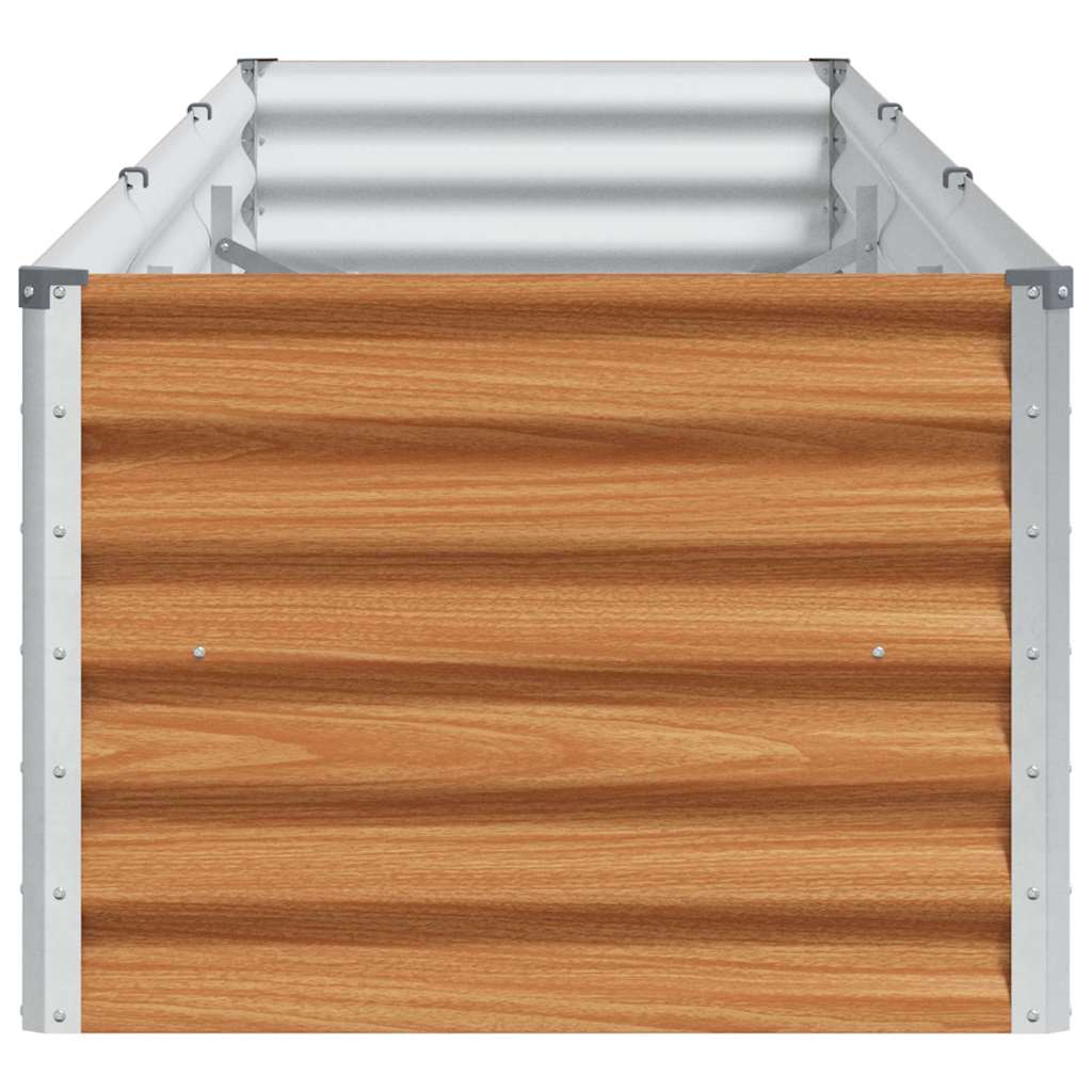 Hochbeet Hellbraun 290 x 50 x 36 cm Verzinkter Stahl