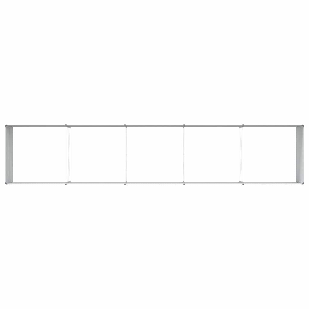 Hochbeet Hellbraun 400 x 80 x 77 cm Verzinkter Stahl