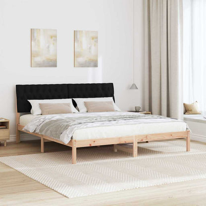 Bettgestell mit gepolstertem Kopfteil Braun 180 x 200 cm