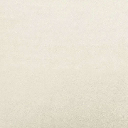 Eckbettgestell mit Matratze 2 stk. Creme 90 x 200 cm Samt
