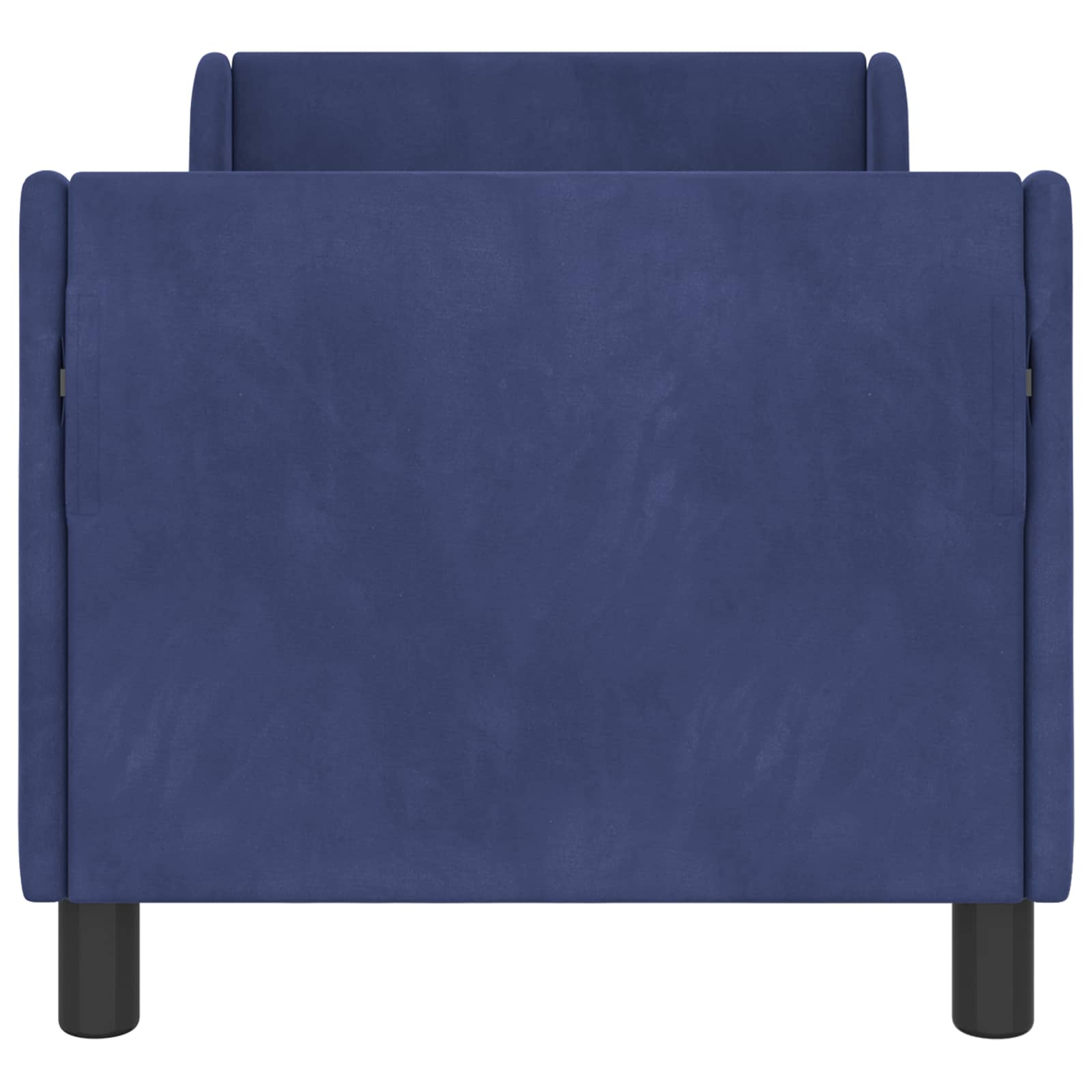 Kinderbettgestell mit Kopfteil Polizeiblau 70 x 140 cm Samt