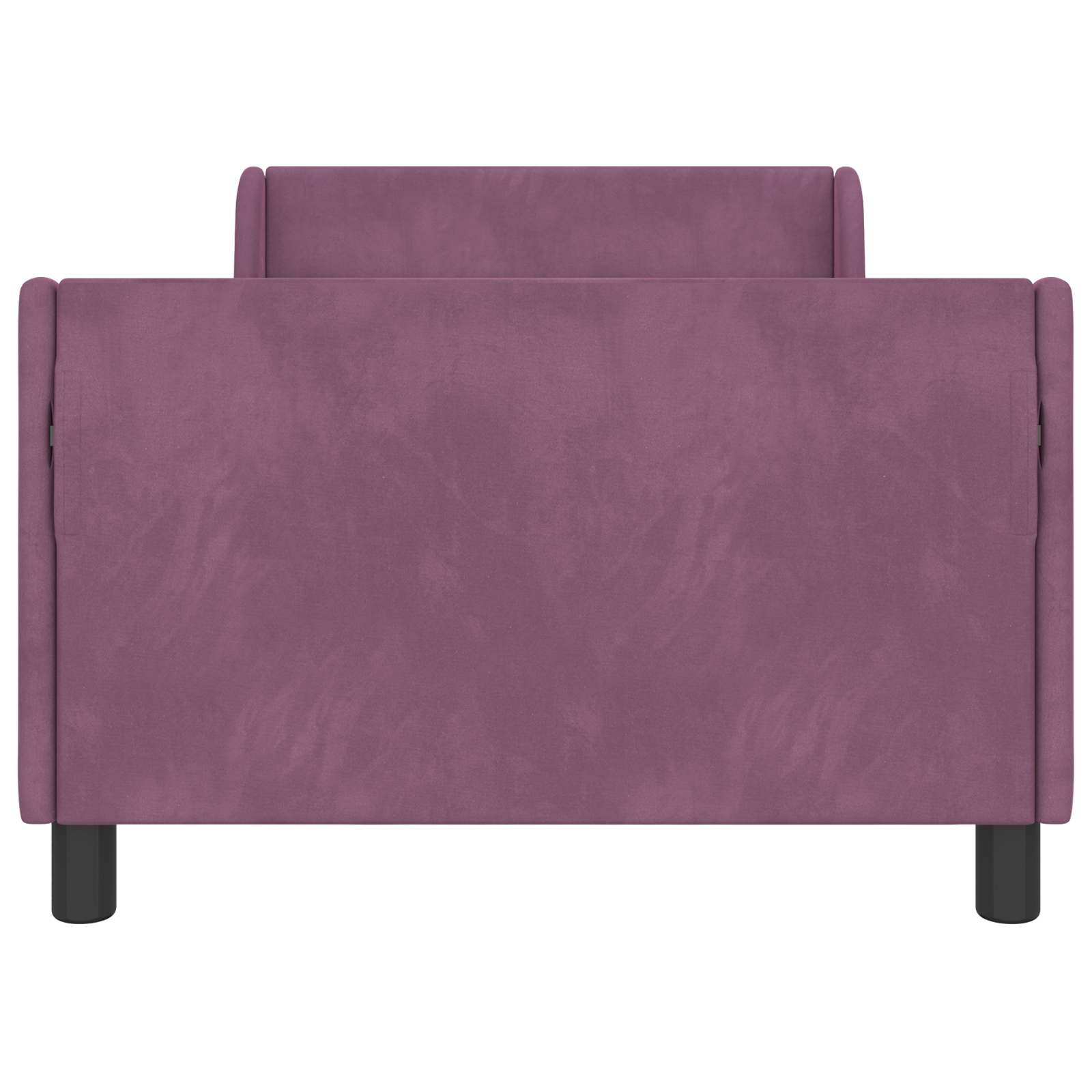 Kinderbettgestell mit Kopfteil Lila 90 x 200 cm Samt