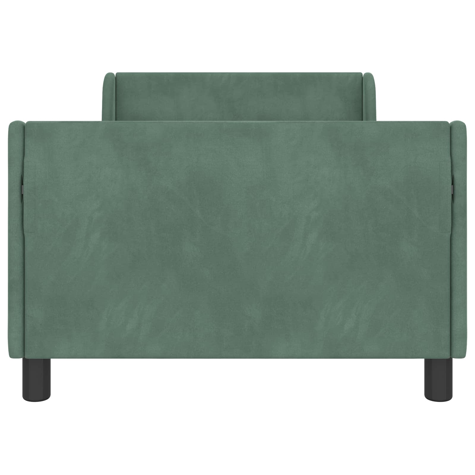 Kinderbettgestell mit Kopfteil Meergrün 90 x 200 cm Samt