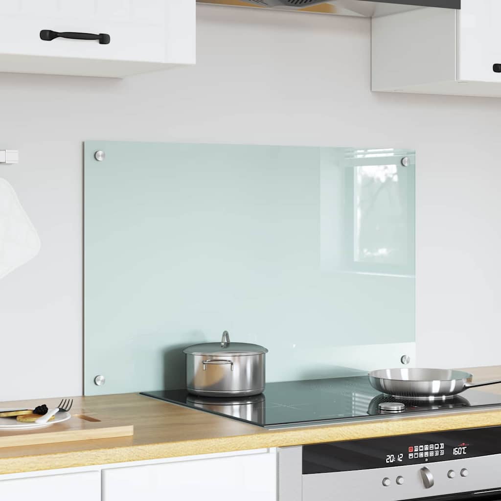Küchenrückwand Milch 80 x 50 cm Gehärtetes Glas