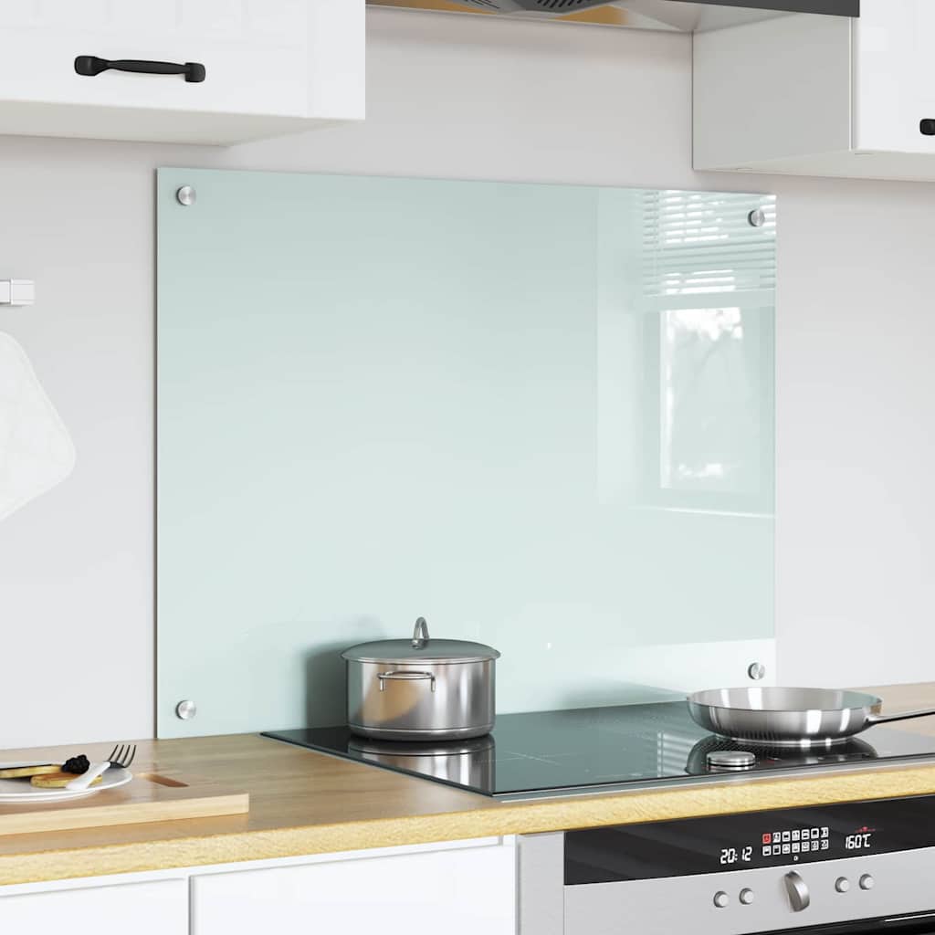 Küchenrückwand Milch 80 x 60 cm Gehärtetes Glas