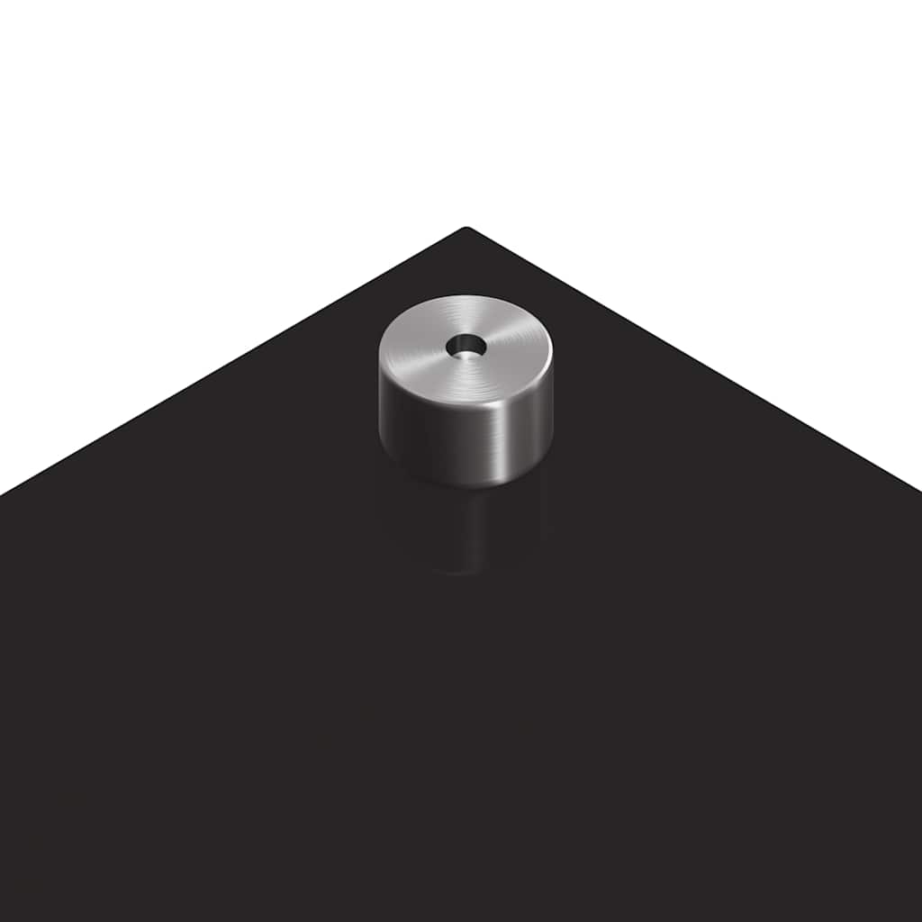 Küchenrückwand Schwarz 70 x 40 cm Gehärtetes Glas