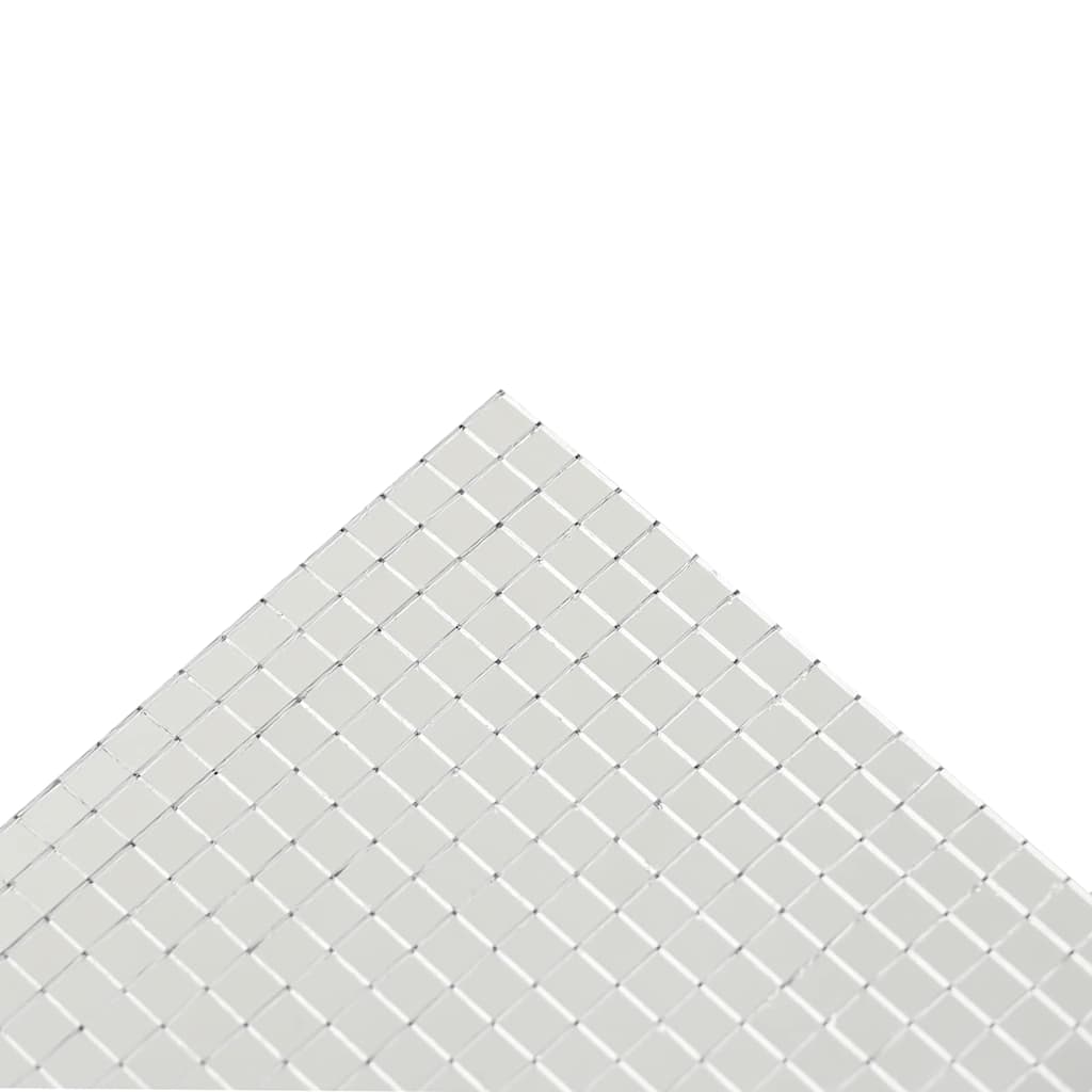 Spiegel-Mosaikfliese Geometrisch 3 Stk. Silber 30 x 30 cm Glas