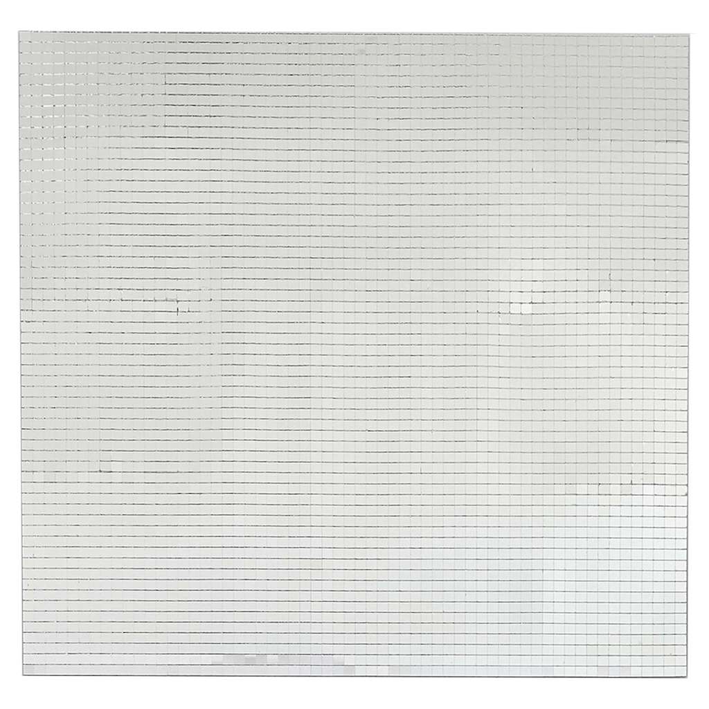 Spiegel-Mosaikfliese Geometrisch 3 Stk. Silber 30 x 30 cm Glas