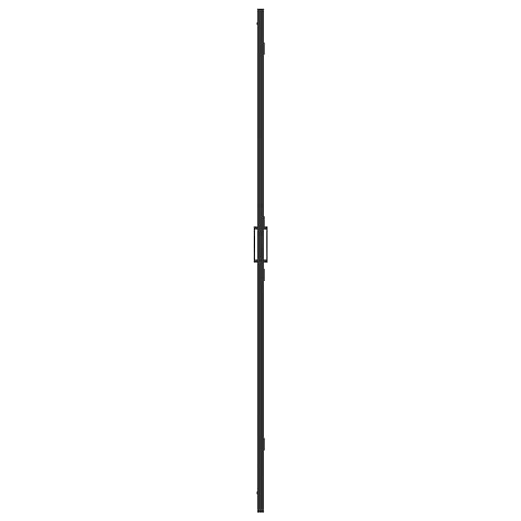 Walk-In Duschwand Schwarz 80 x 6,5 x 190 cm