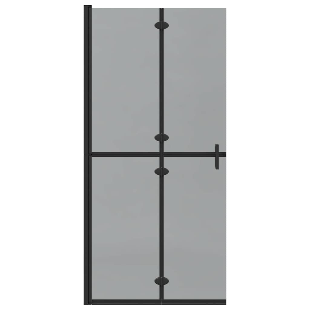 Walk-In Duschwand Schwarz 90 x 6,5 x 190 cm