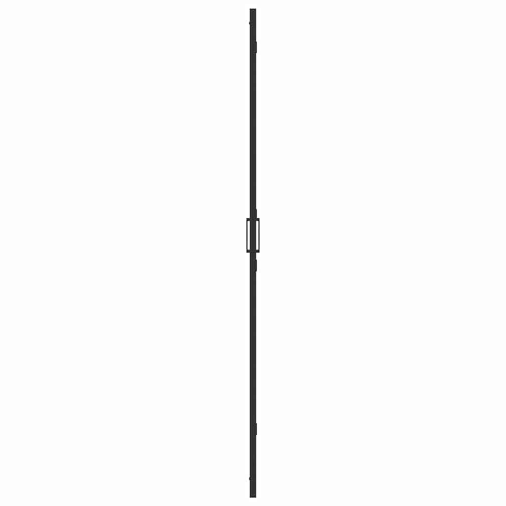 Walk-In Duschwand Schwarz 90 x 6,5 x 190 cm