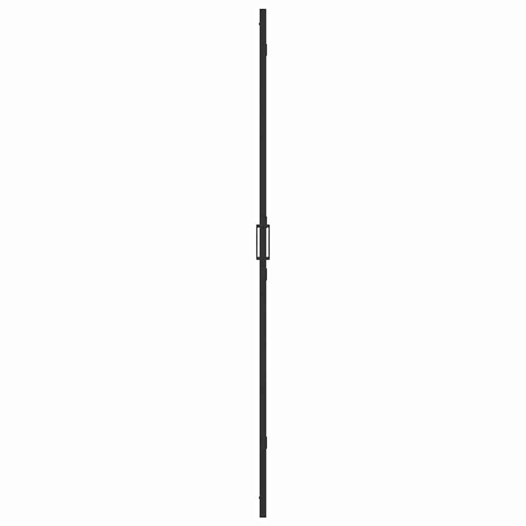 Walk-In Duschwand Schwarz 100 x 6,5 x 190 cm