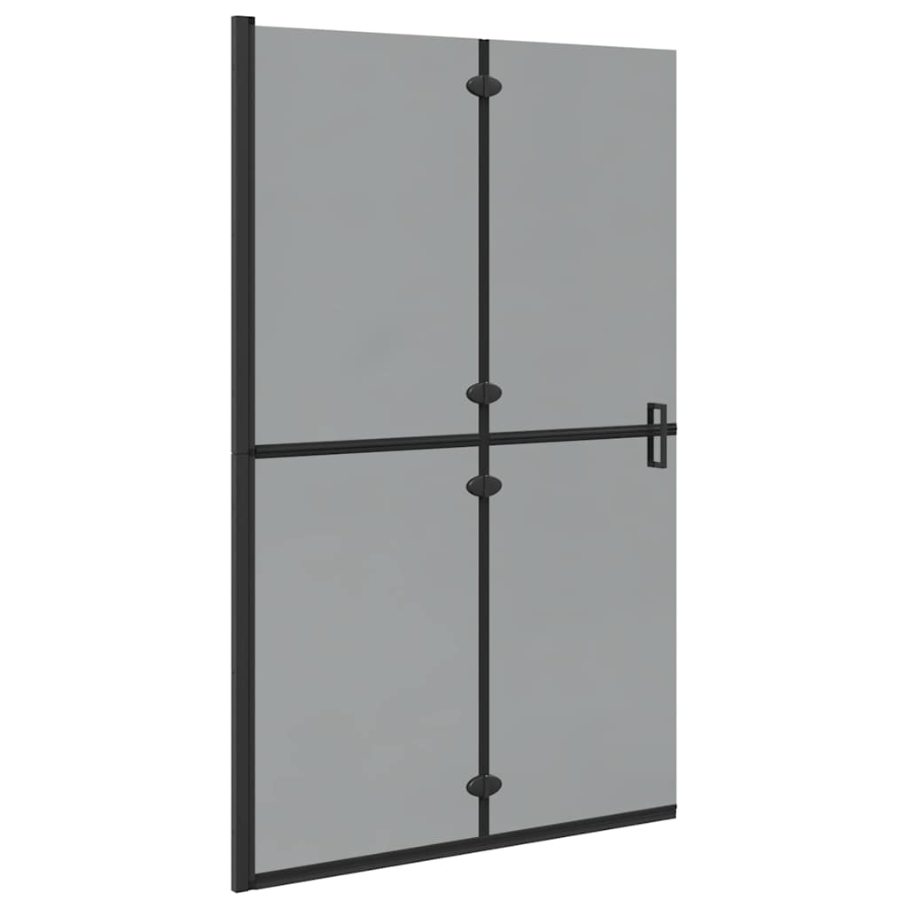 Walk-In Duschwand Schwarz 120 x 6,5 x 190 cm