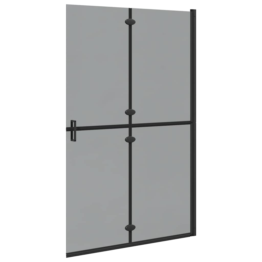 Walk-In Duschwand Schwarz 120 x 6,5 x 190 cm