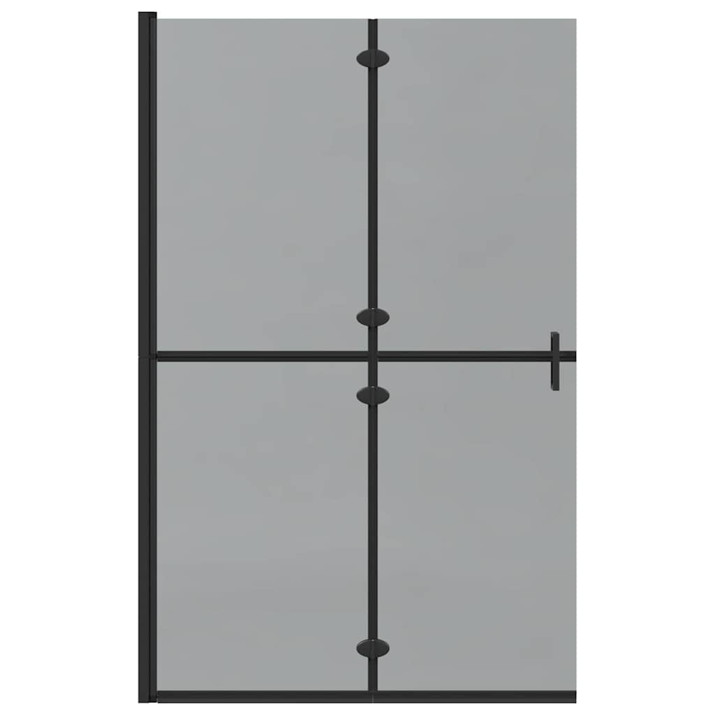 Walk-In Duschwand Schwarz 120 x 6,5 x 190 cm