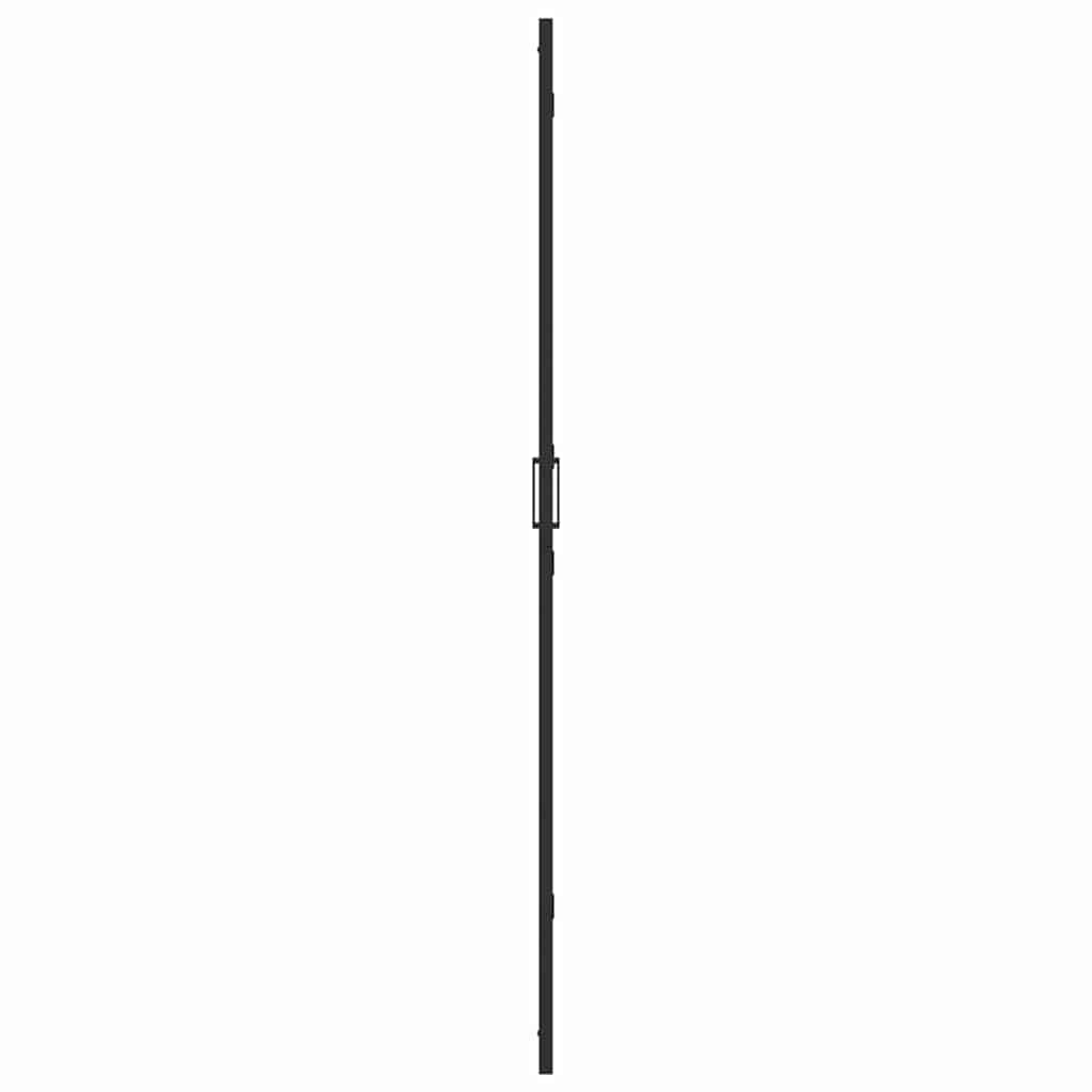Walk-In Duschwand Schwarz 120 x 6,5 x 190 cm