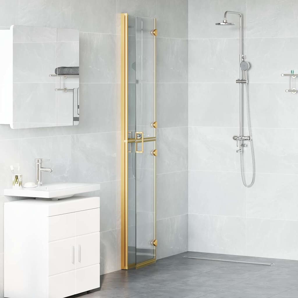 Walk-In Duschwand Gold 80 x 6,5 x 190 cm