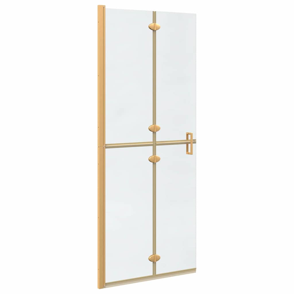 Walk-In Duschwand Gold 80 x 6,5 x 190 cm