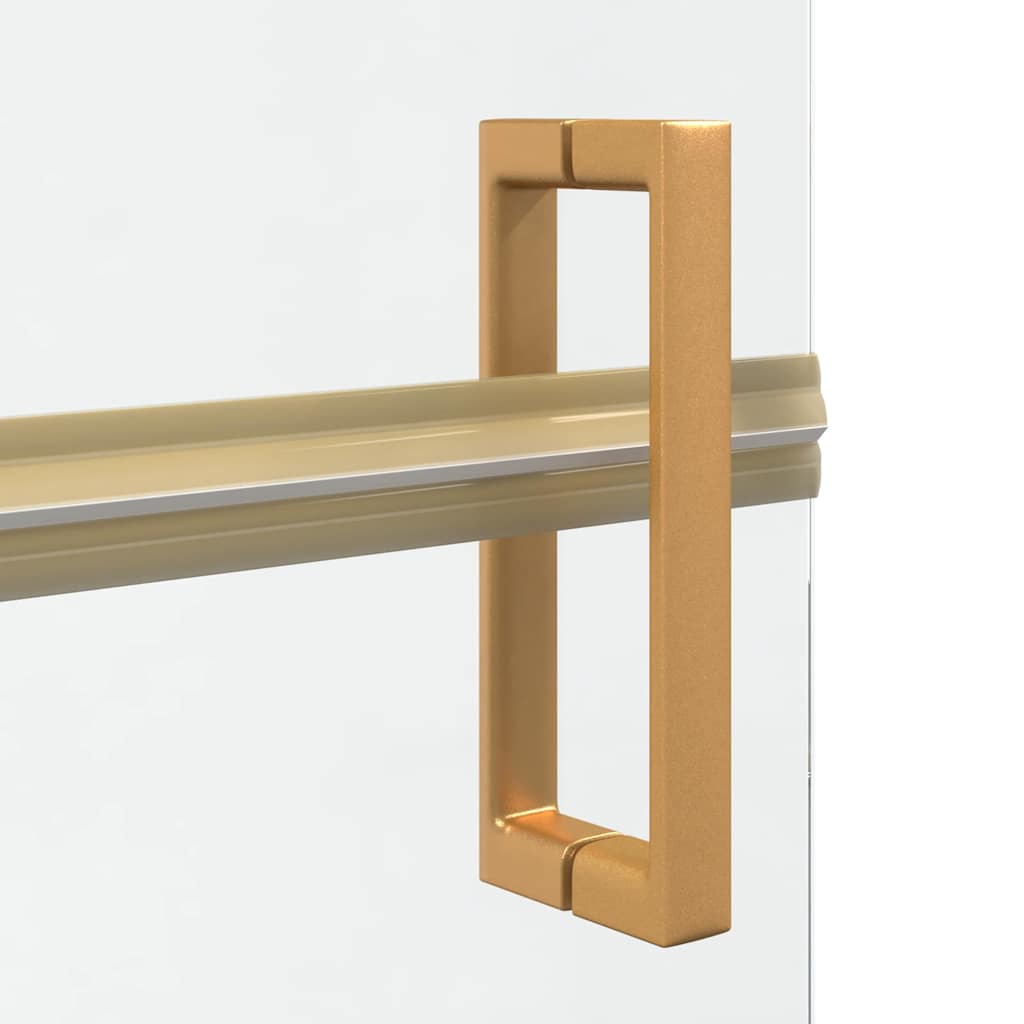 Walk-In Duschwand Gold 90 x 6,5 x 190 cm