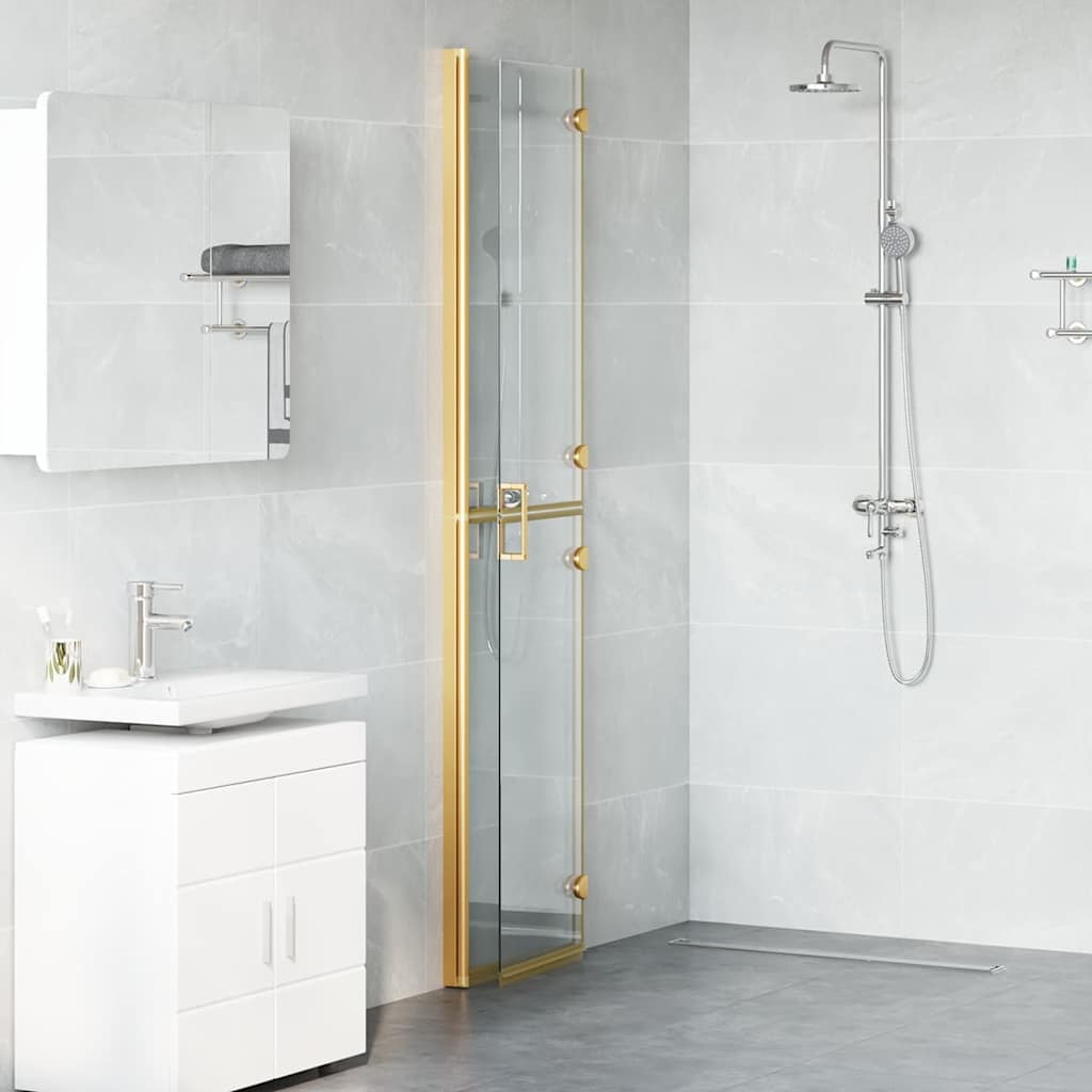 Walk-In Duschwand Gold 90 x 6,5 x 190 cm